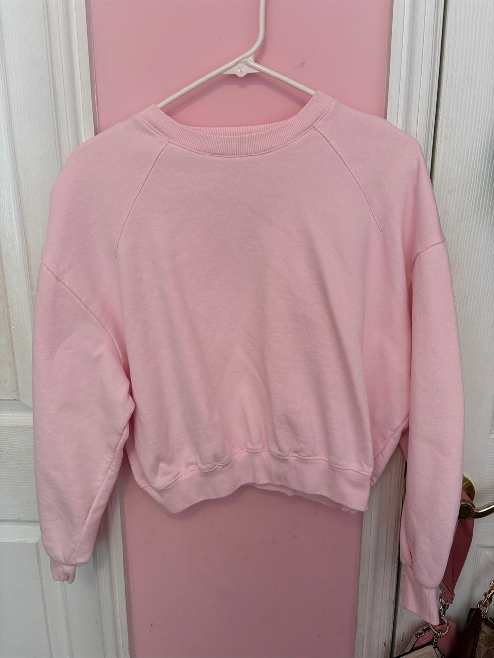 Zara Pastel Pink Crewneck Sweater